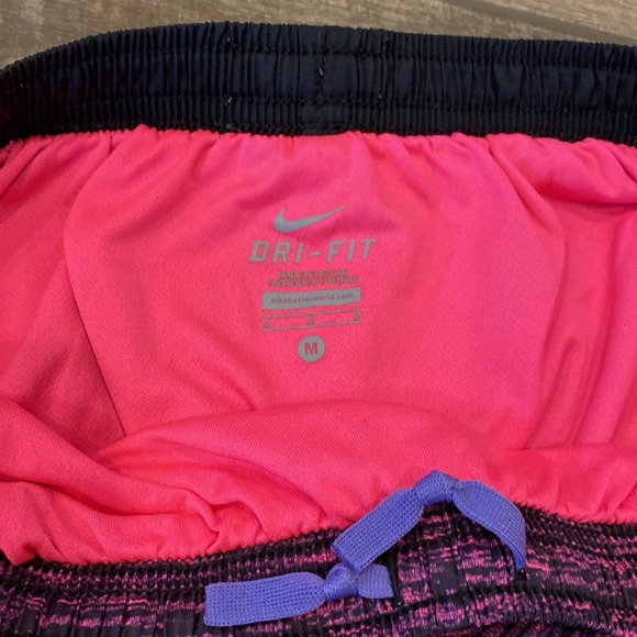 NIKE Purple Pink Blue Running Workout Athletic Tempo Shorts Medium - Picture 7 of 7